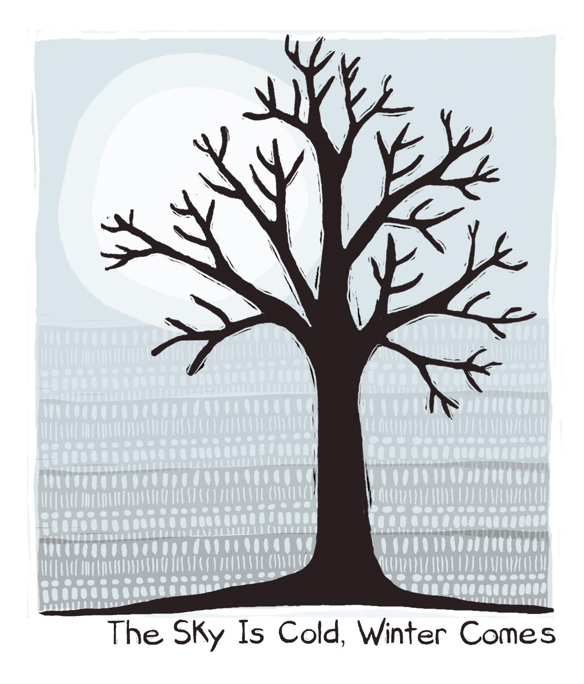 The Sky is Cold, Winter Comes - 72 Seasons Illustration