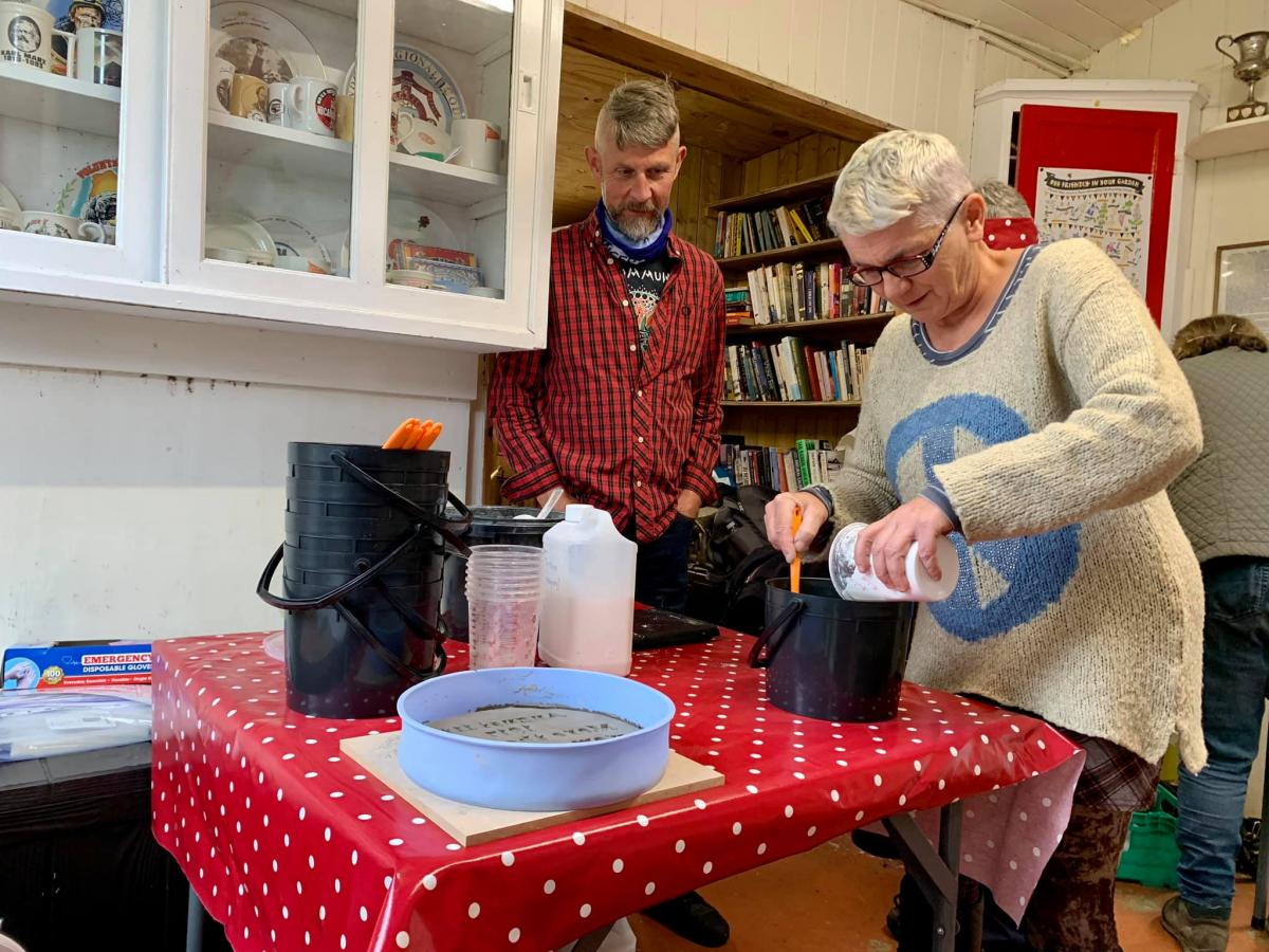 Rosie's Plaques visit the Pendle Radicals at Clarion House