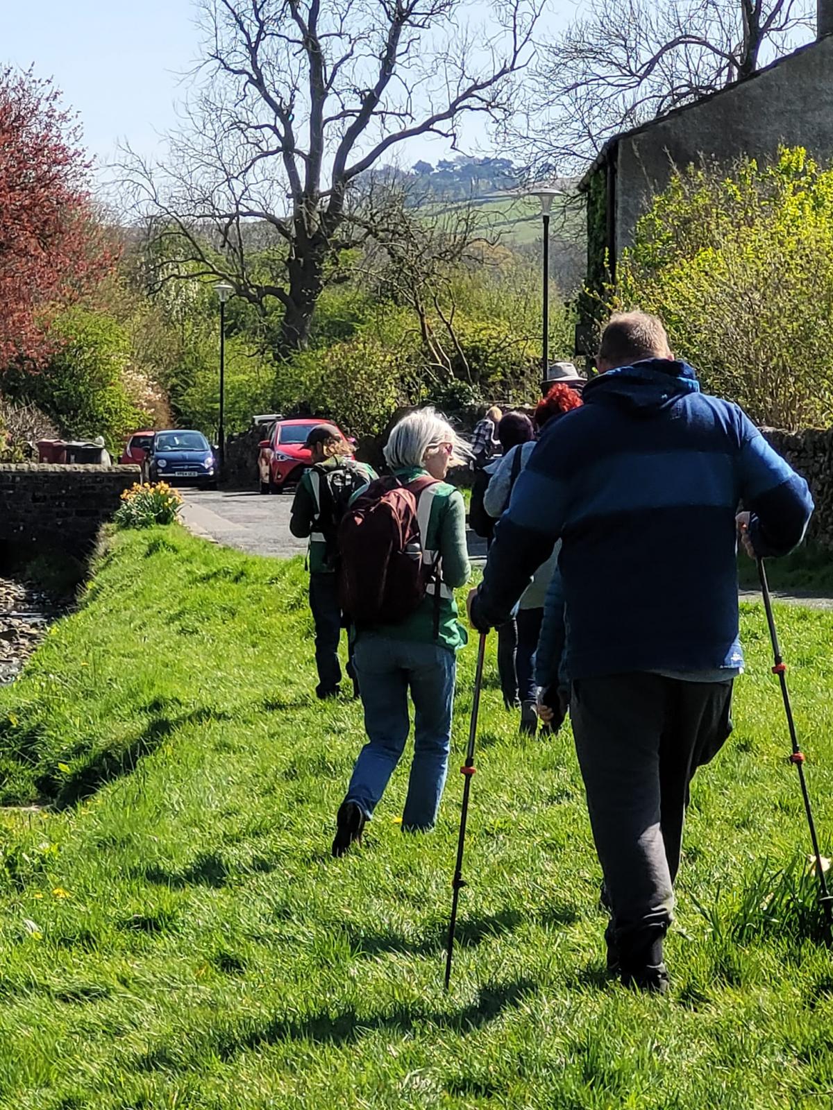 People Enjoying Nature Walk