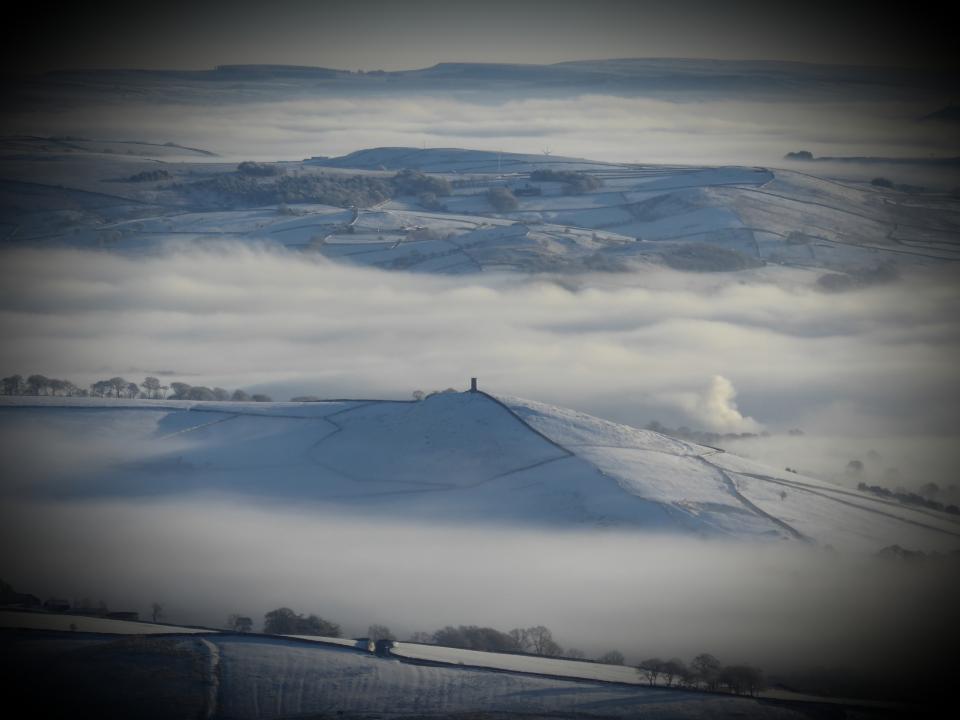 Blacko Tower from Pendle Hill 31st Jan 201o