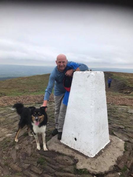 Edward Lee and Buddy the collie