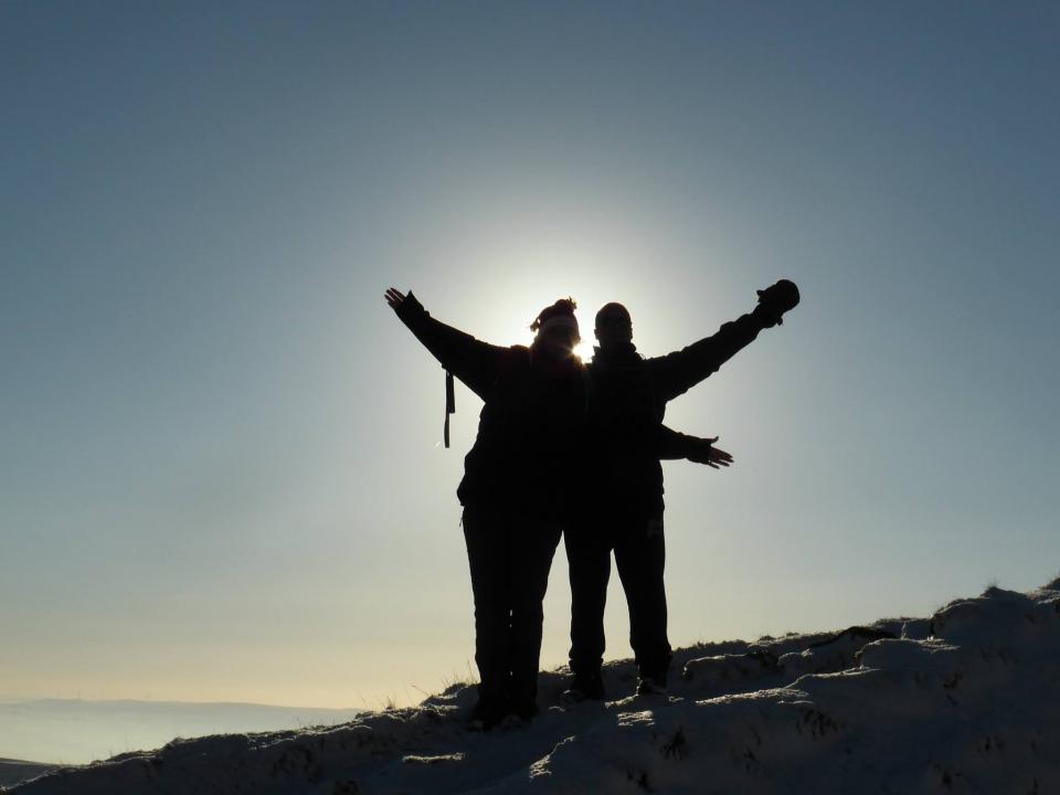 A snowy day top of the world 