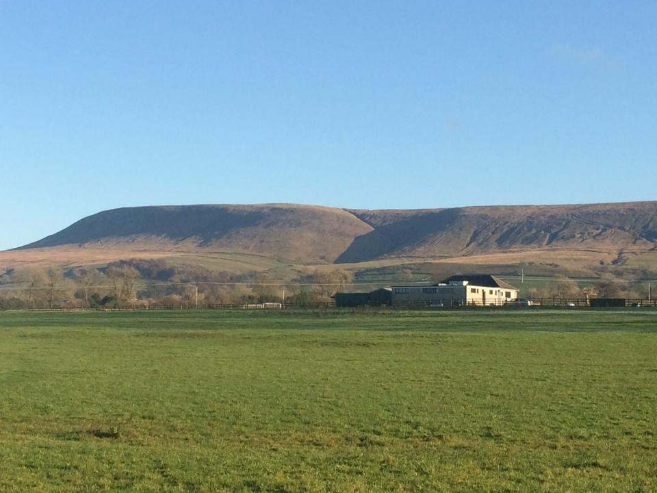 Pendle Hill on a clear Winter’s day