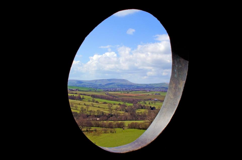 Pendle hill through the Atom