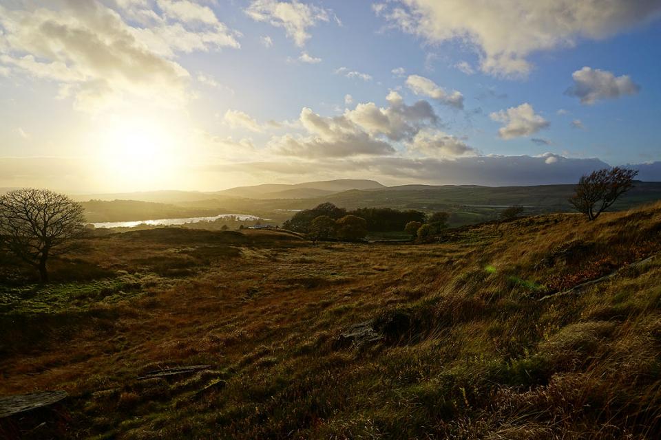 Pendle Hill from Noyna Hill above Foulridge