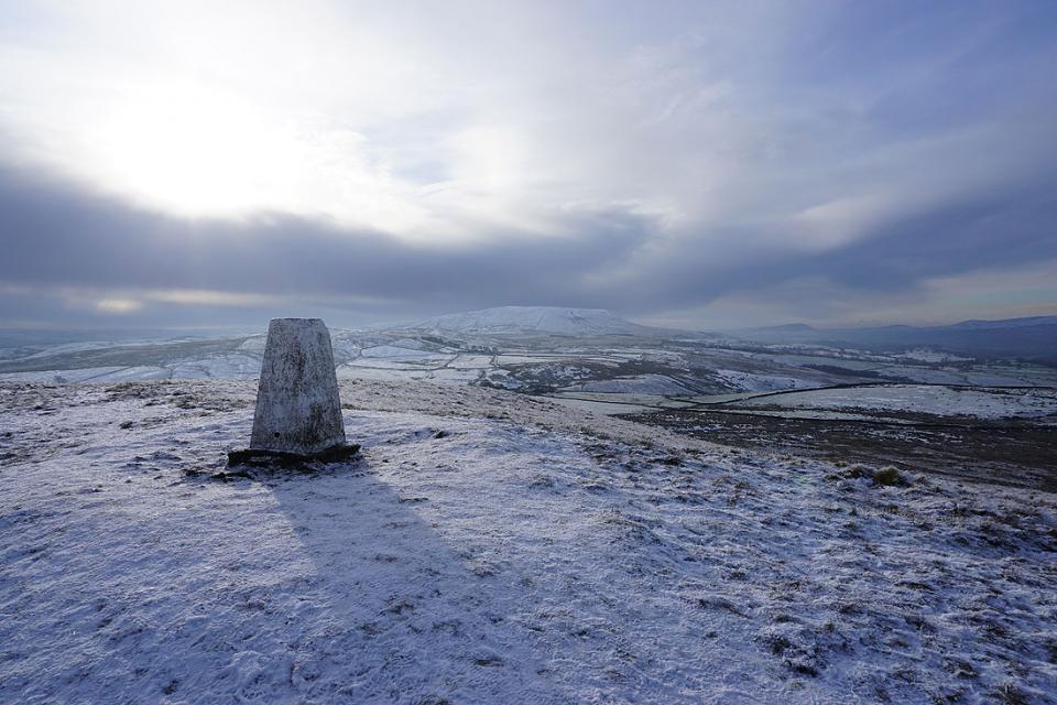 Pendle Hill from Weets Hill, 24th January 2021