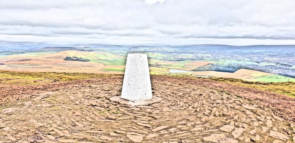 Pendle hill trig point 