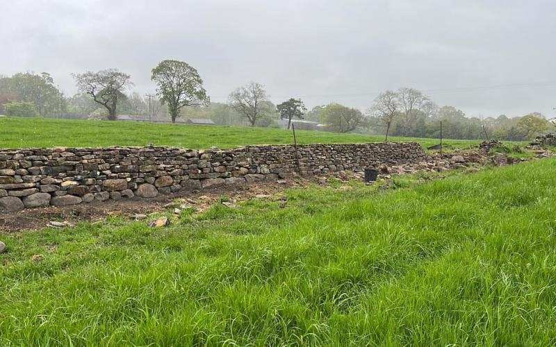 Foulds House Farm dry-wall restoration