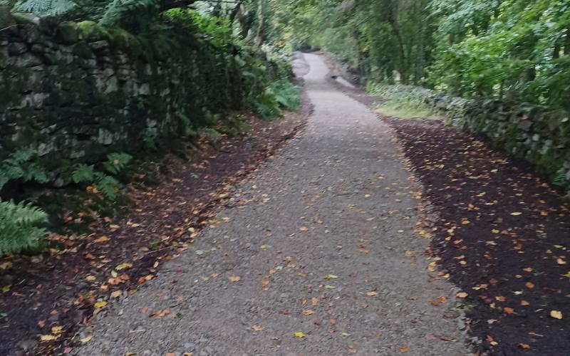 Heys Lane, Barley. Path restoration