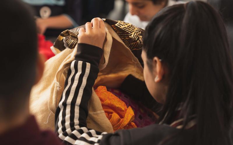 Banner making workshop British Textile Bienial