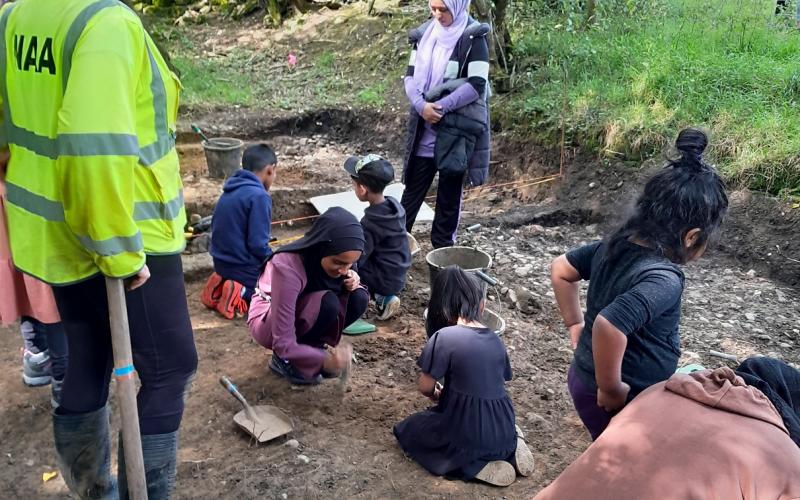 The DEEN centre at the Roman Road dig July 22