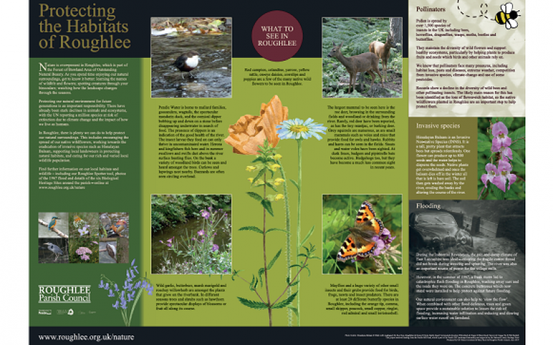 Roughlee Parish Council Interpretation panel