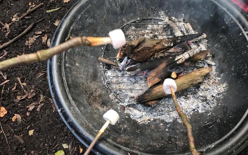 Toasting Marshmallows at Little Saplings