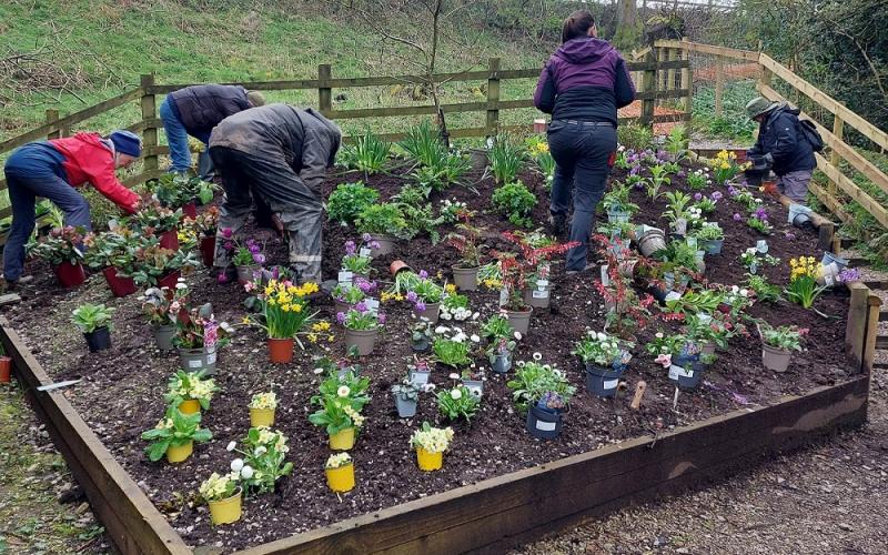 New raised beds at Pendle Heritage Centre