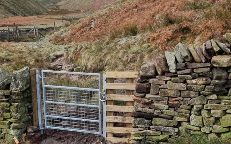 Upper Ogden path and gate