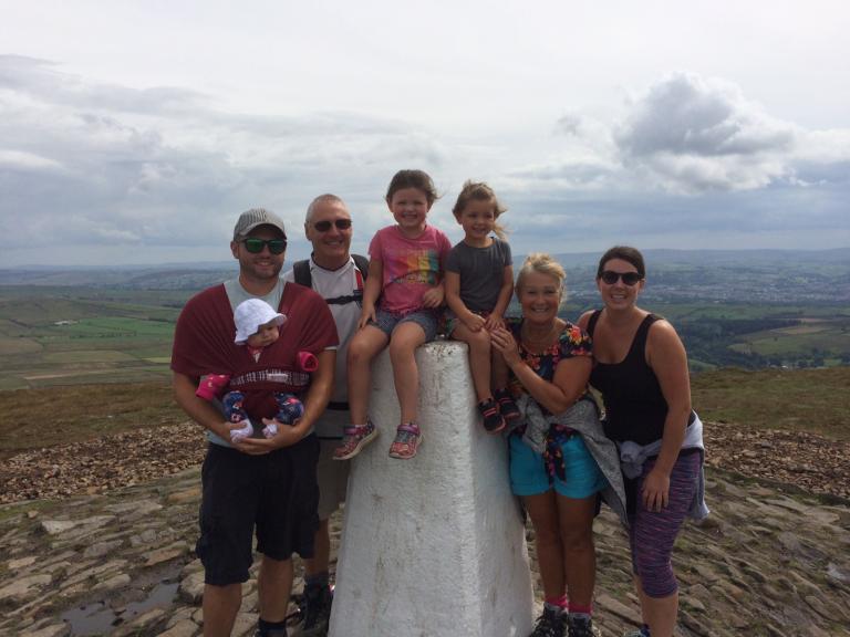 Canadian family enjoys Pendle Hill 