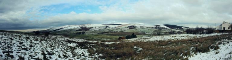 'Wintery Pendle from beyond'