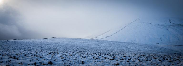 First snow on Pendle