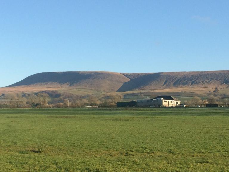 Pendle Hill on a clear Winter’s day