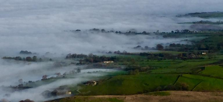 Calder & Ribble Valleys emerging from the mist