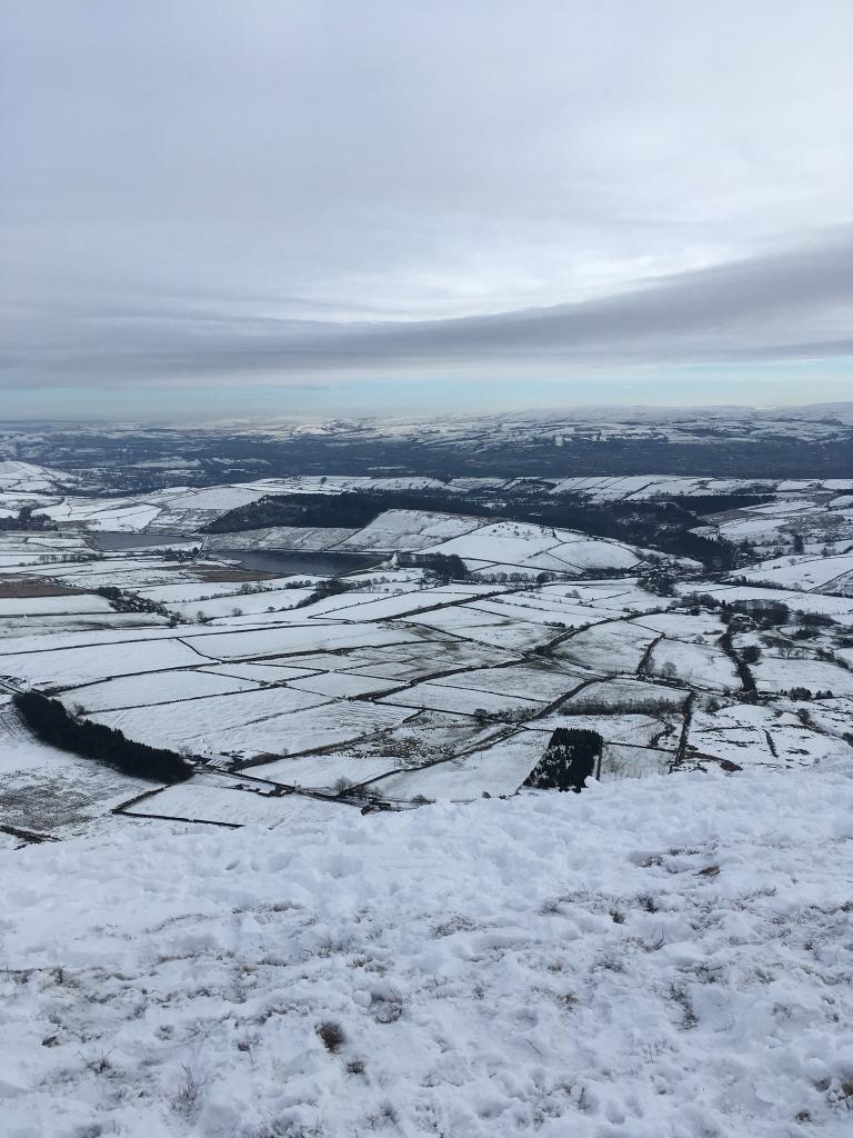 A view form the top in the snow