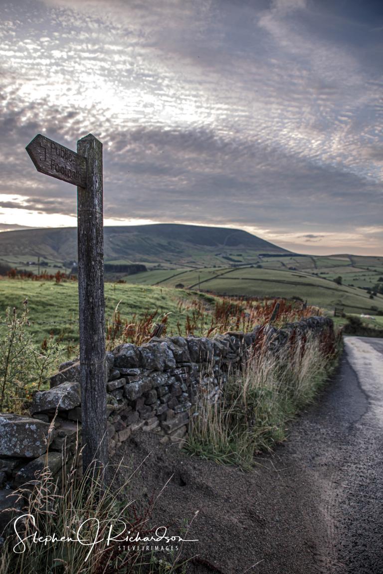 Pendle Hill from top of Newchurch