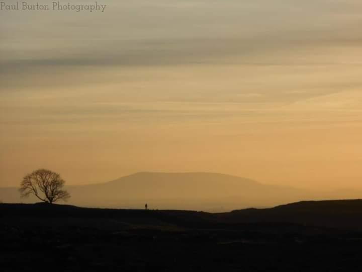 Pendle Hill on a cold January day taken from Malham Cove