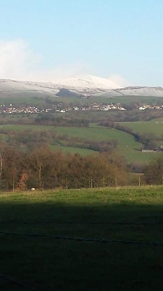 A snowy Pendle Hill