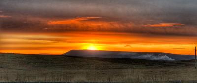 Pendle hill sunrise  © Margaret Merrin 