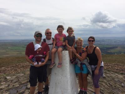 Canadian family enjoys Pendle Hill  