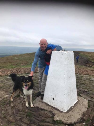 Edward Lee and Buddy the collie 