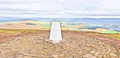 Pendle hill trig point  